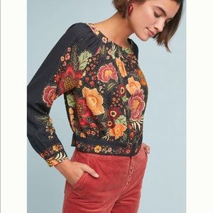 Farm Rio blouse from Anthropologie